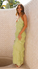 Sophia Maxi Dress - Lime