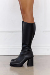 Mystery Boots Black Leather