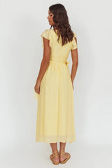 Elsewhere Waist Bows Maxi Dress Banana