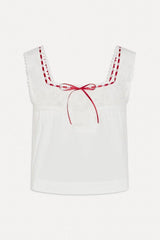 x BELLA HADID Heirloom Top - White