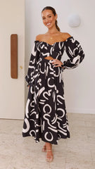 Freya Maxi Dress - Black