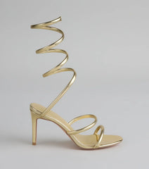Golden Hour Spiral Stiletto Heels
