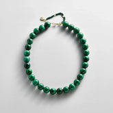 Mini Jane Beaded Necklace - Malachite