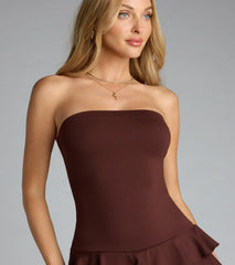 Ruffle Up And Go Tube Romper