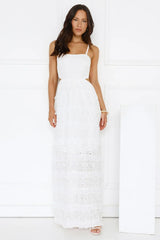 Chic Confidential Maxi Dress White