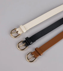 Everyday Essential Faux Leather Belt Set