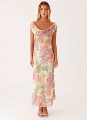 Role Model Maxi Dress - Yellow Peony