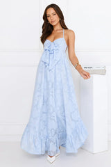 Falling Clouds Maxi Dress Blue
