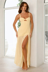 Formal Fabulousness Maxi Dress Yellow