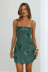 Songs Written Mesh Mini Dress Teal