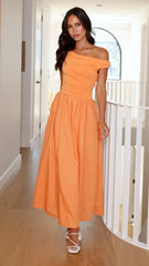 Immy Midi Dress - Melon