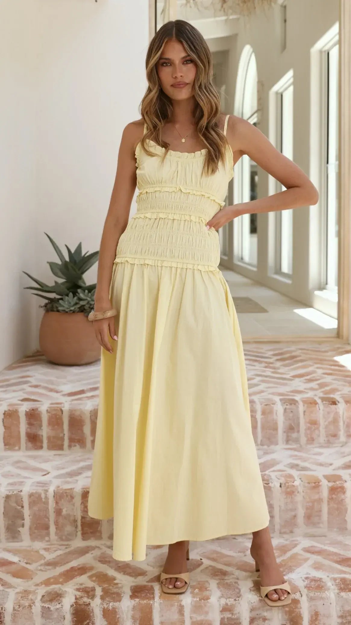 Vida Maxi Dress - Yellow